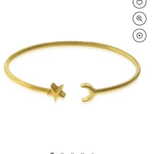 Alex and Ani Moon Andy Star Cuff 14kt GP